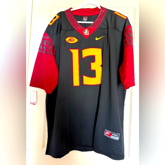 FSU Nike Black and Red Sports Jersey - Picture 1 of 4